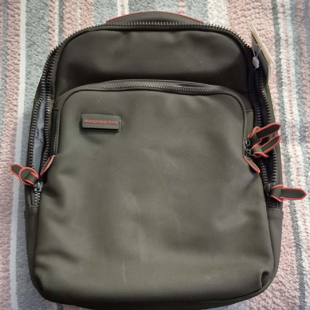 Mandarina Duck Olive Green Backpack